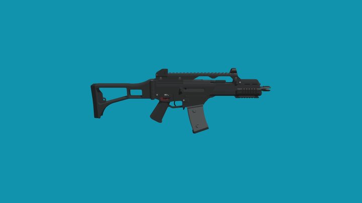 Low-Poly G36C 3D Model