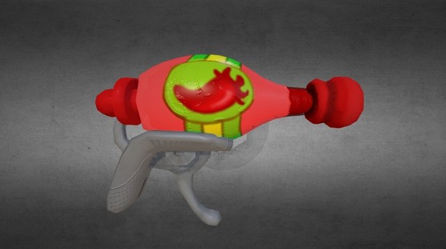 Hot Sauce Gun (Codename: Kids Next Door) 3D Model