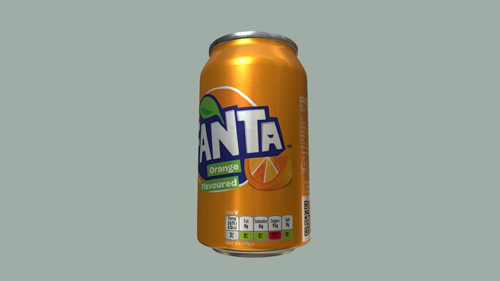 Fanta can 3D Model