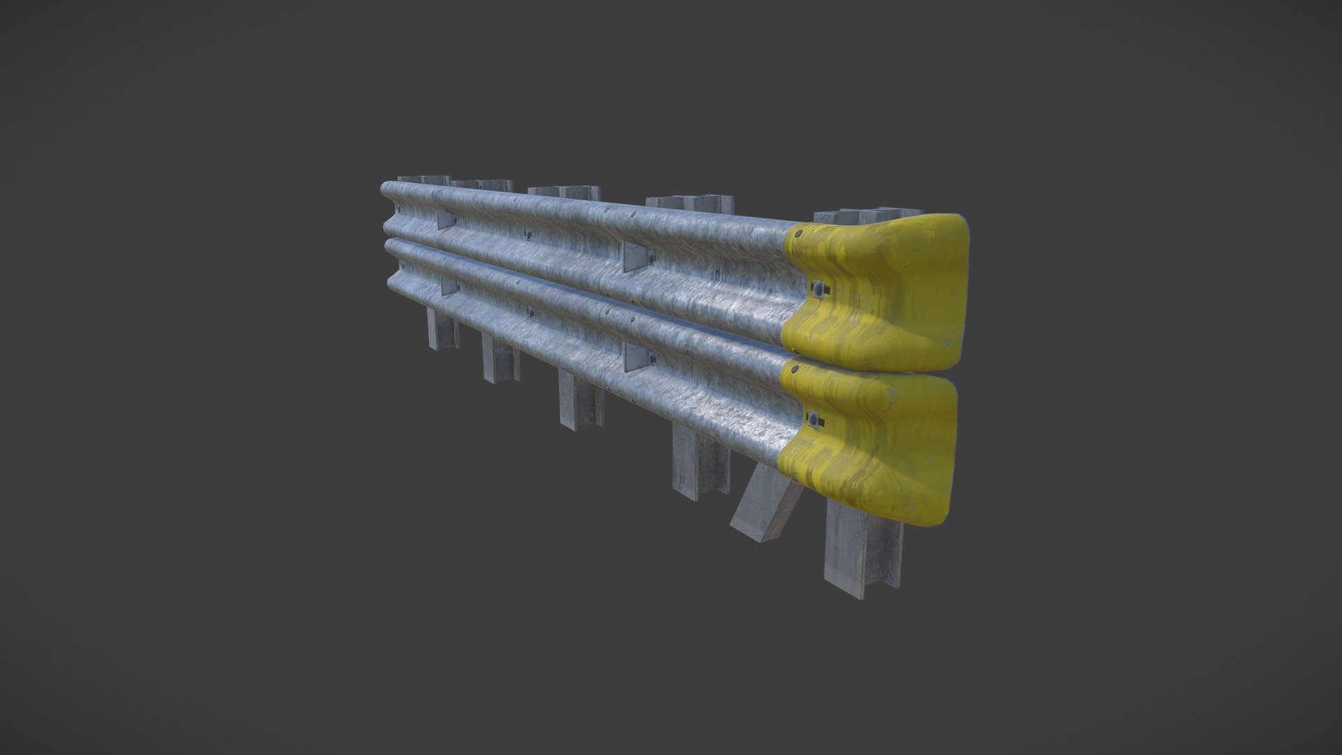 Guardrail And Terminal Download Free 3d Model By Xplanepilot [693dee3] Sketchfab