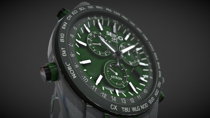 Watch – Luxury Wristwatch 3D Model 3D Model