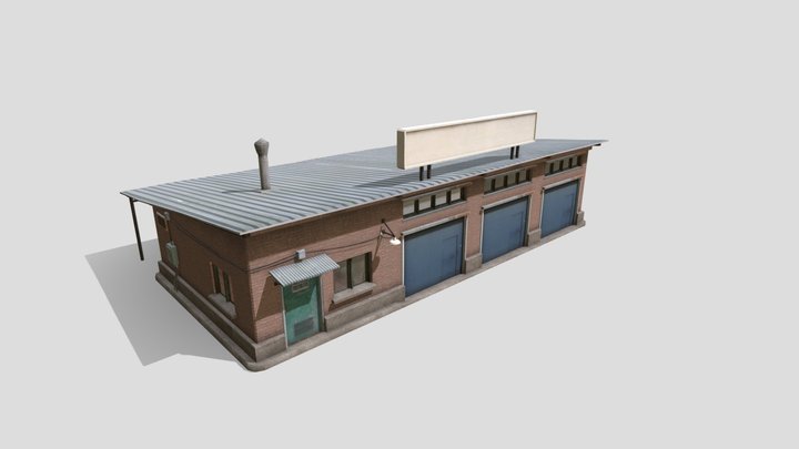 Warehouse Workshop 3D Model