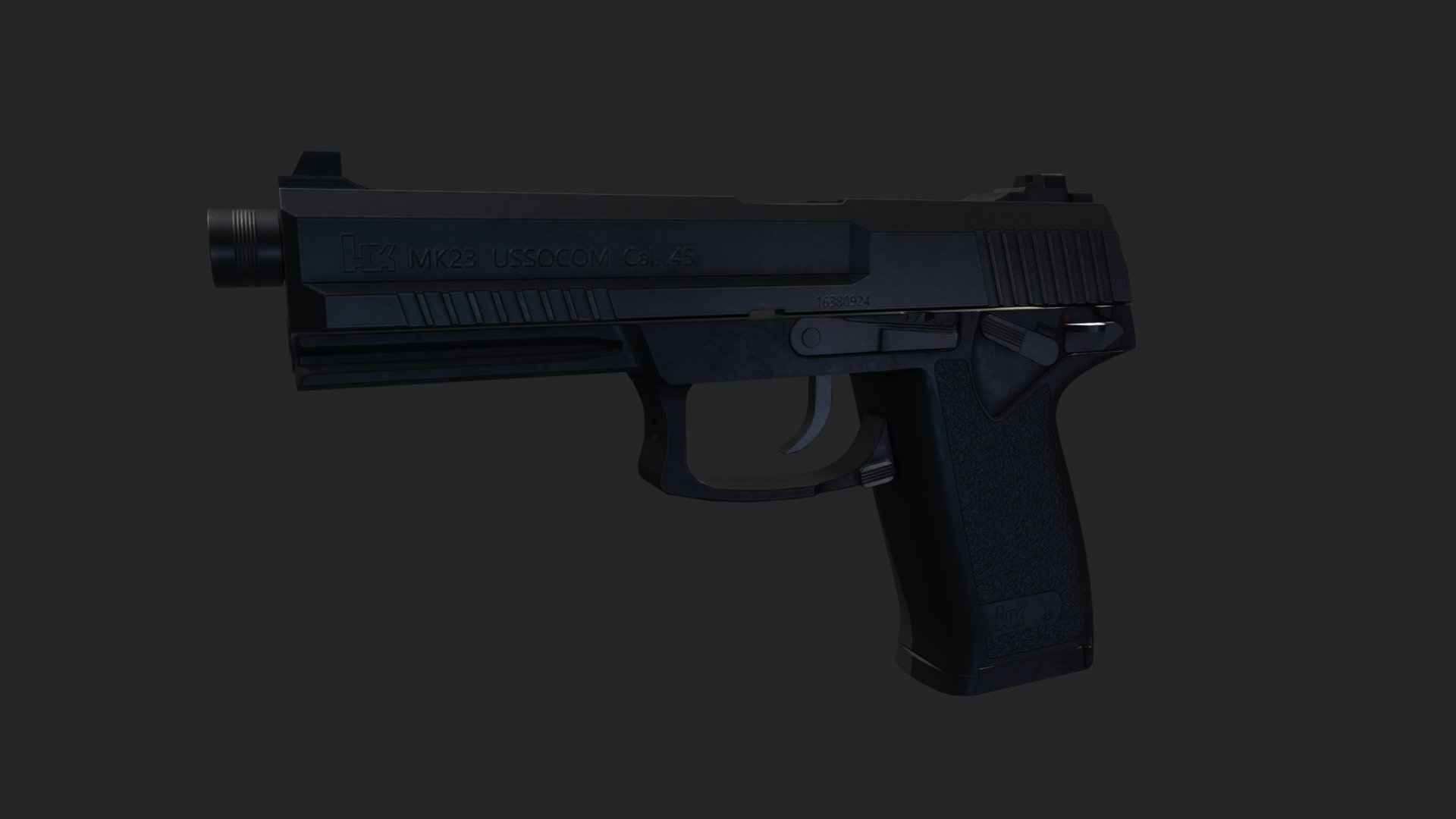 MK23 SOCOM - 3D model by unknownoffc [693e996] - Sketchfab