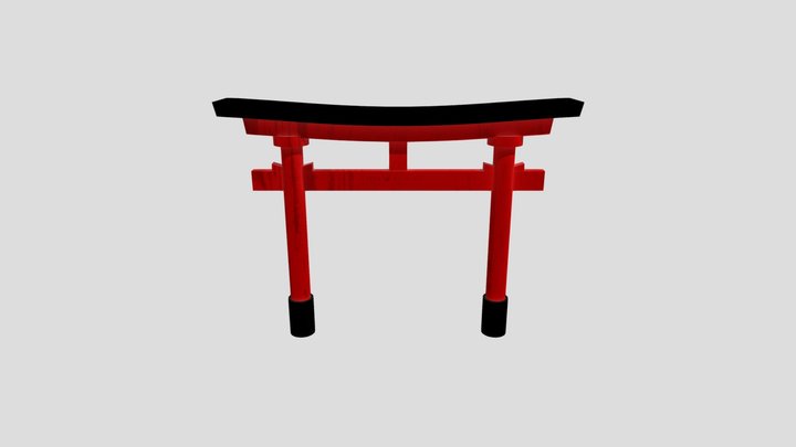 Torii Gate 3D Model