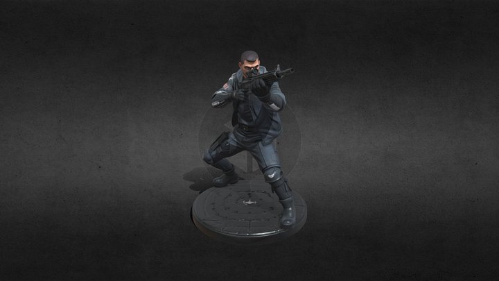 cyberpunk Gang Fighter – Modello 3D gratuito STL