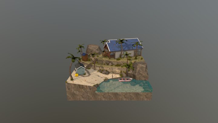 DAE Diorama - BY THE OCEAN 3D Model