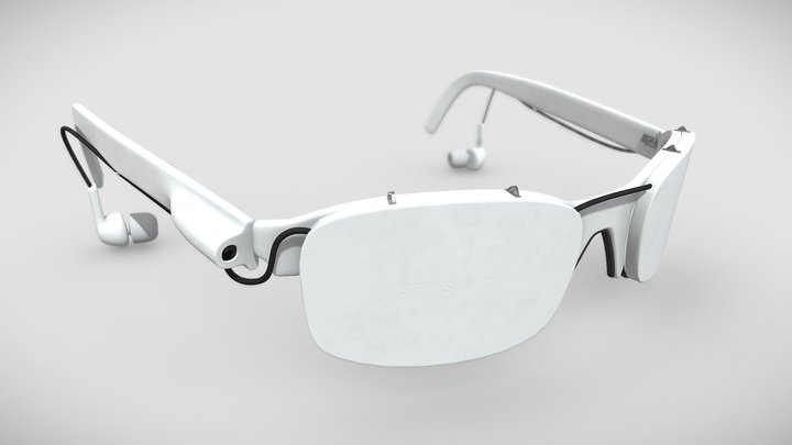 Minimalistic VR Glasses 3D Model