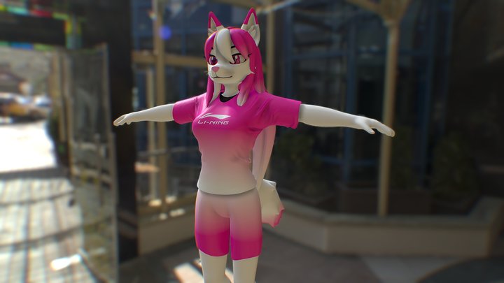 Badminton furry test 3D Model