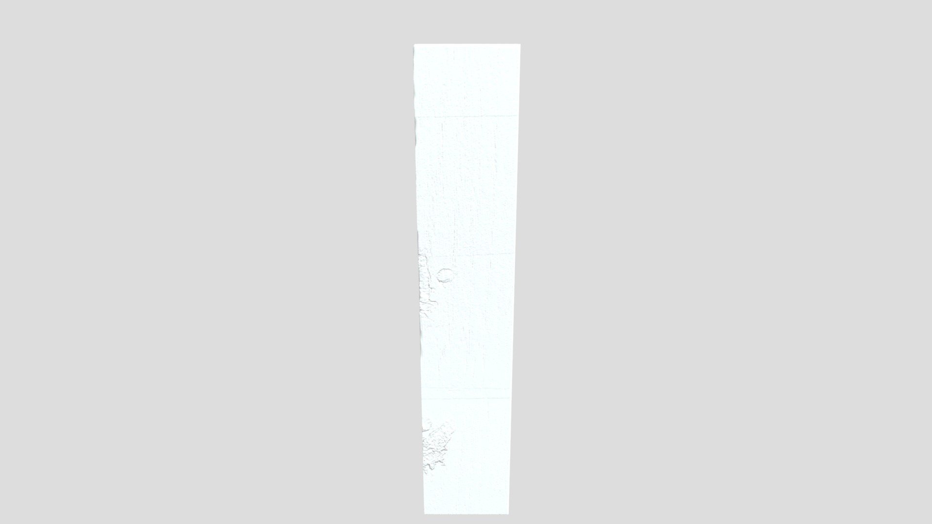 Wooden shelf high-poly