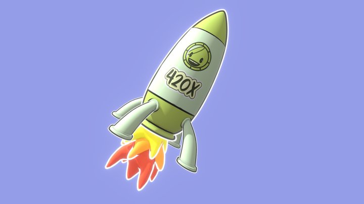 420x To The Moon!!! 3D Model