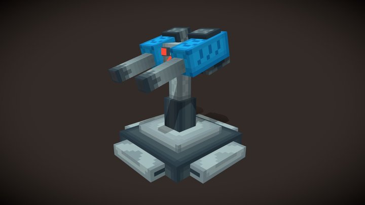 Skyco. Double Turret 3D Model