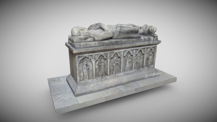 Medieval Tomb and Effigy, Howden 3D Model