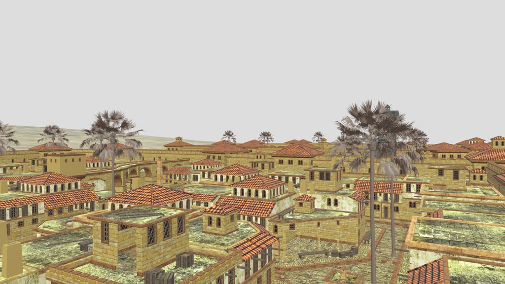 The ancient city diorama