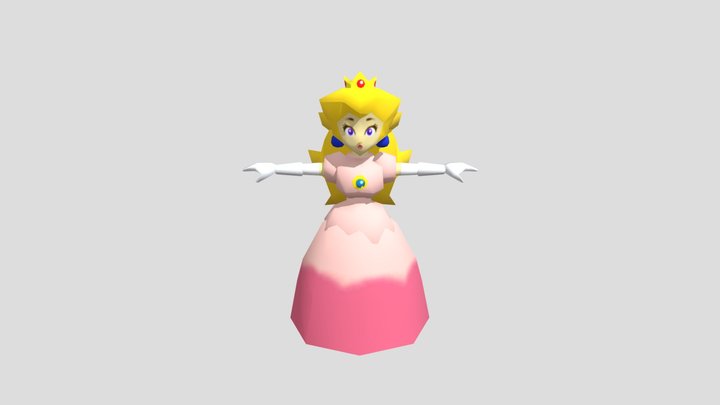 Princess Peach 3D Model