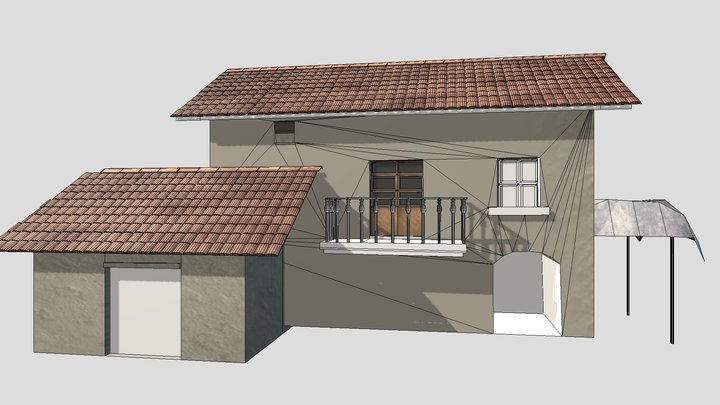 Village_ Old_ House 3D Model
