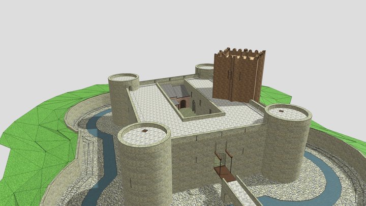 Castello di Serracapriola, ricostruzione 3D Model