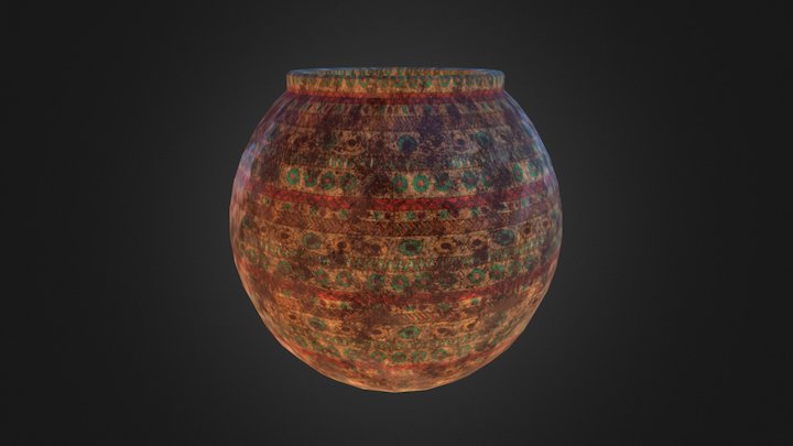 Ruined Mexican Pot 3D Model