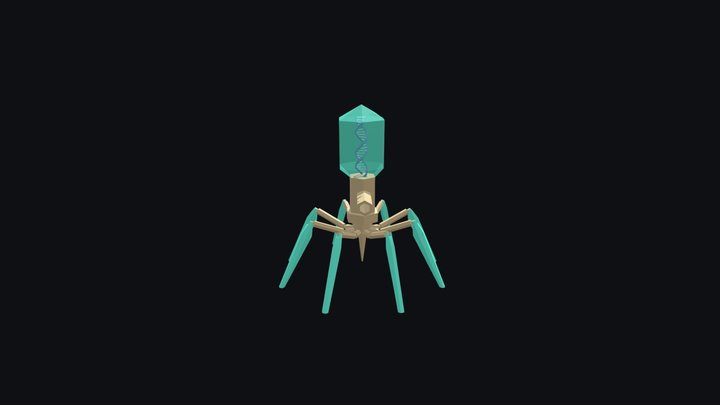 Bacteriophage Player 3D Model