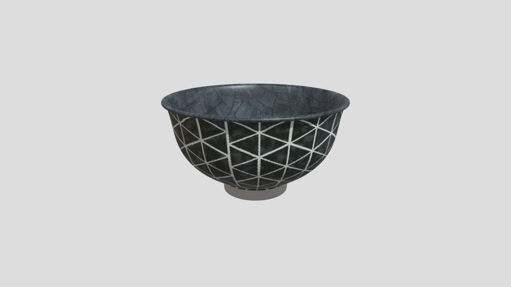 L Hermitage Bowl Gray Beige Detail