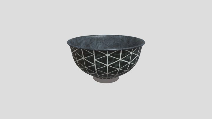 L Hermitage Bowl Gray Beige Detail