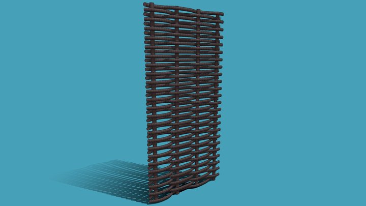 Wicker Wall 3D Model