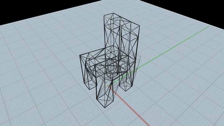 Wire-chair 3D Model