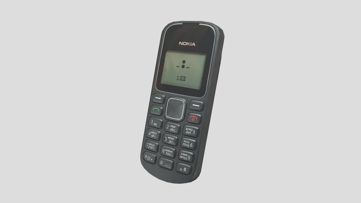 Nokia 1280 Black 3D Model