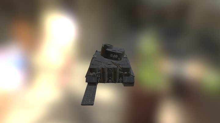 Tiger Destroyed 3D Model