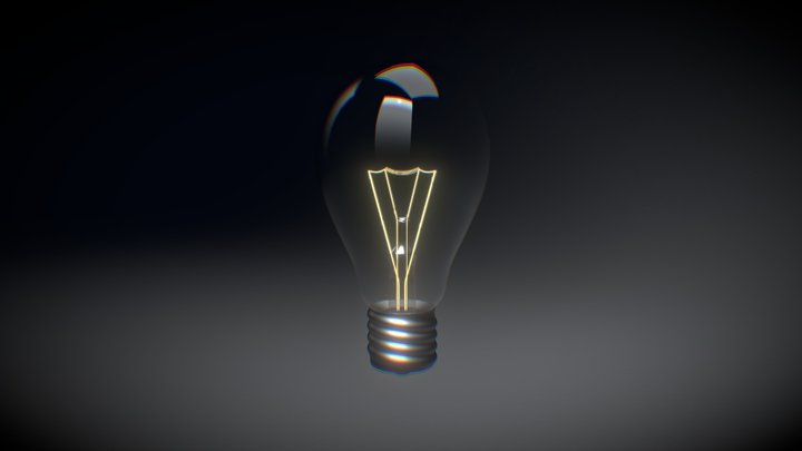 Light Bulb Visual 3D Model