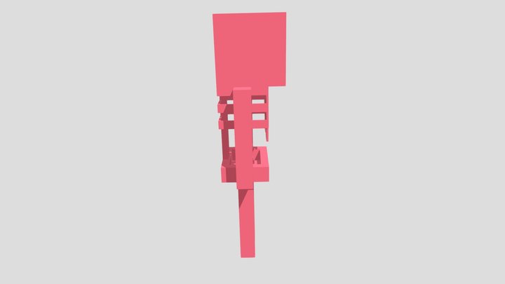 Skeleton Minecraft Mini 3D Model