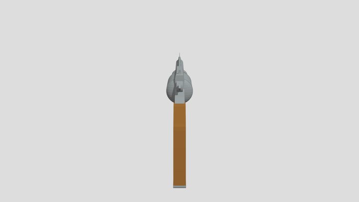 revolver (low-poly) 3D Model