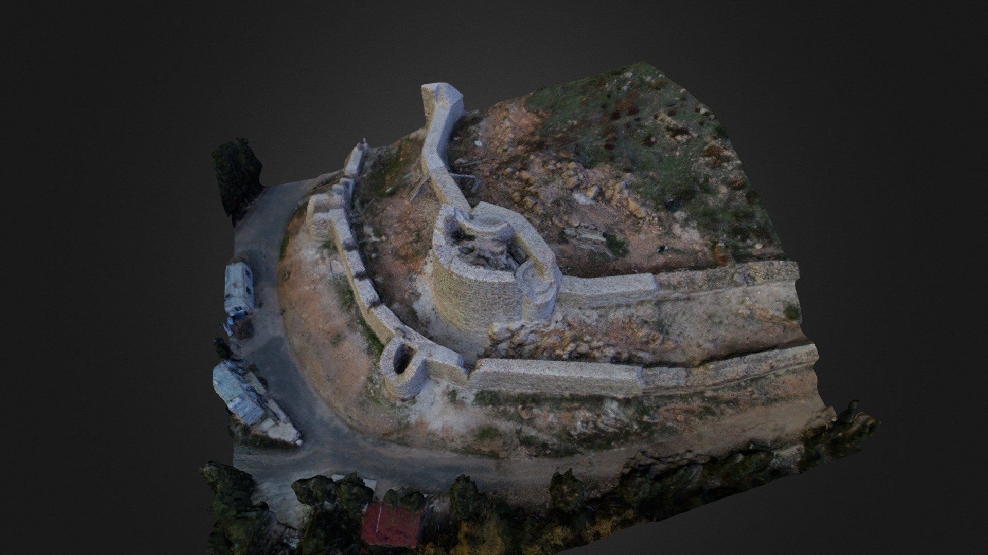 Tarihi Aydos(Castle) Kalesi Istanbul 3d Model