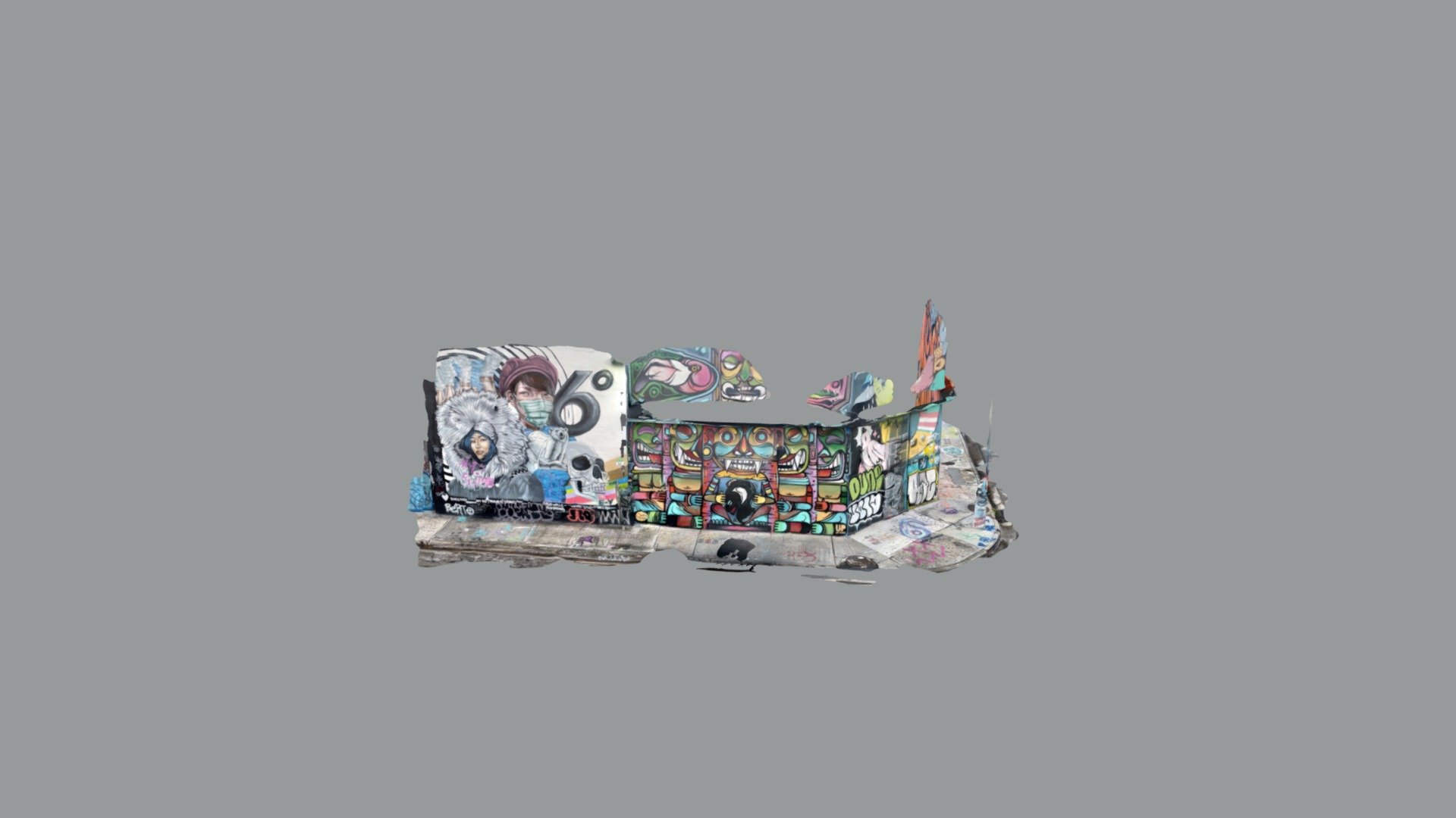 Wynwood 3D mural — Sketchfab embed 3D viewer
