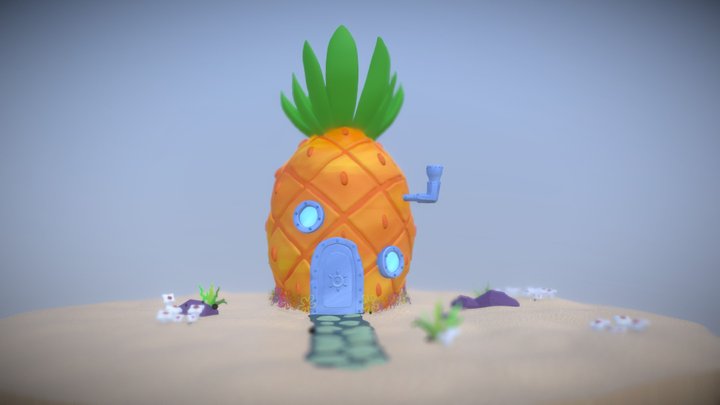 Sponge Bob Pineapple 3D Model