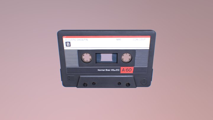 Audio Tape 3D Model