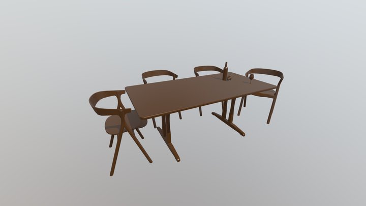 diningSet 3D Model