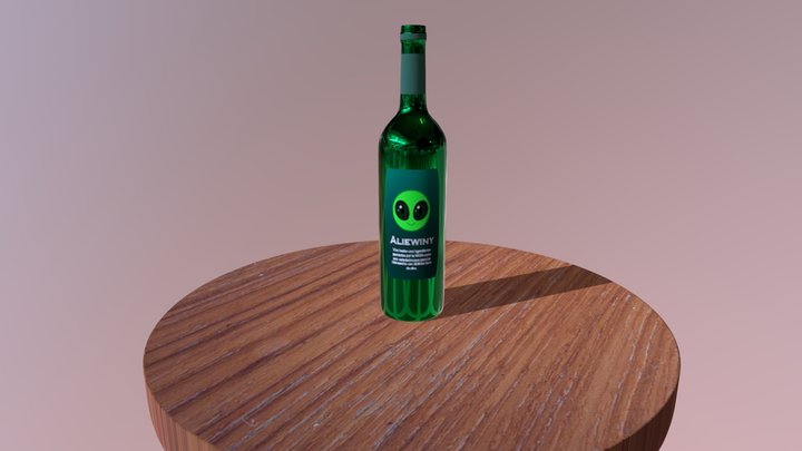 Actividad A3 - Modelado de botella Ana Paula Lec 3D Model