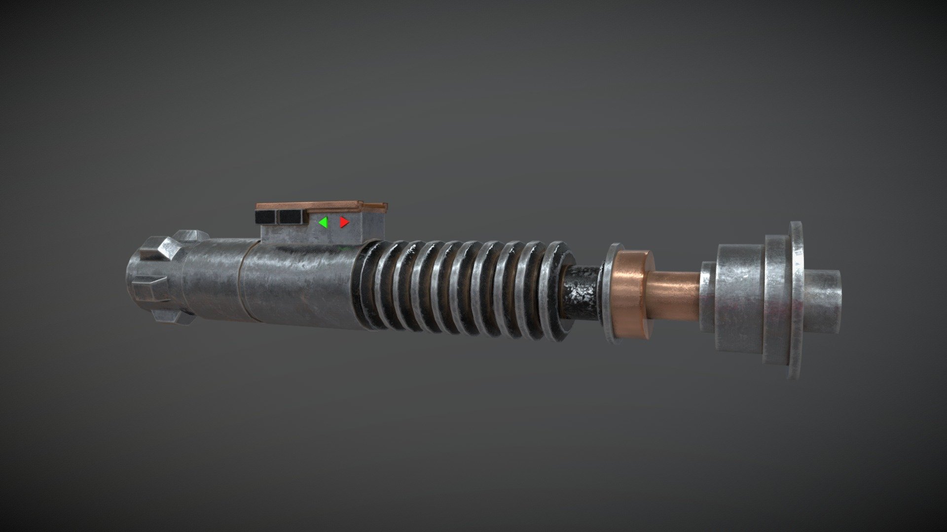 Luke Skywalker green lightsaber hilt - Buy Royalty Free 3D model by ...