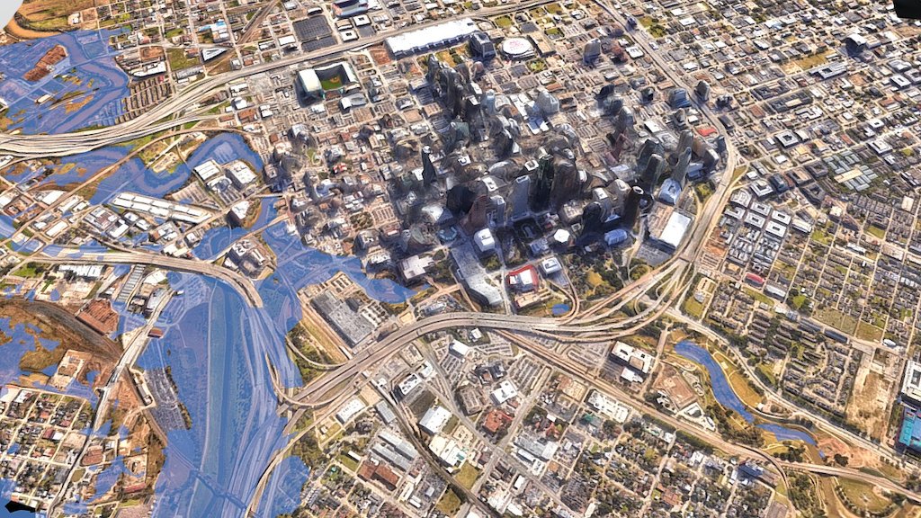Aerial of Houston