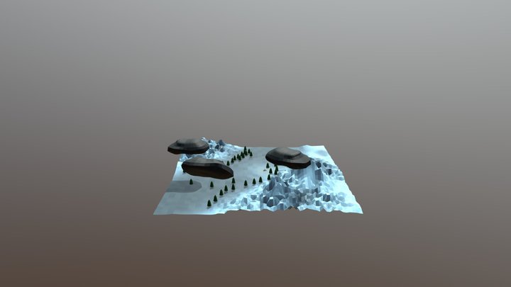 Low poly campfire 3D Model