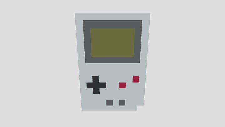 Simple Game Boy 3D Model