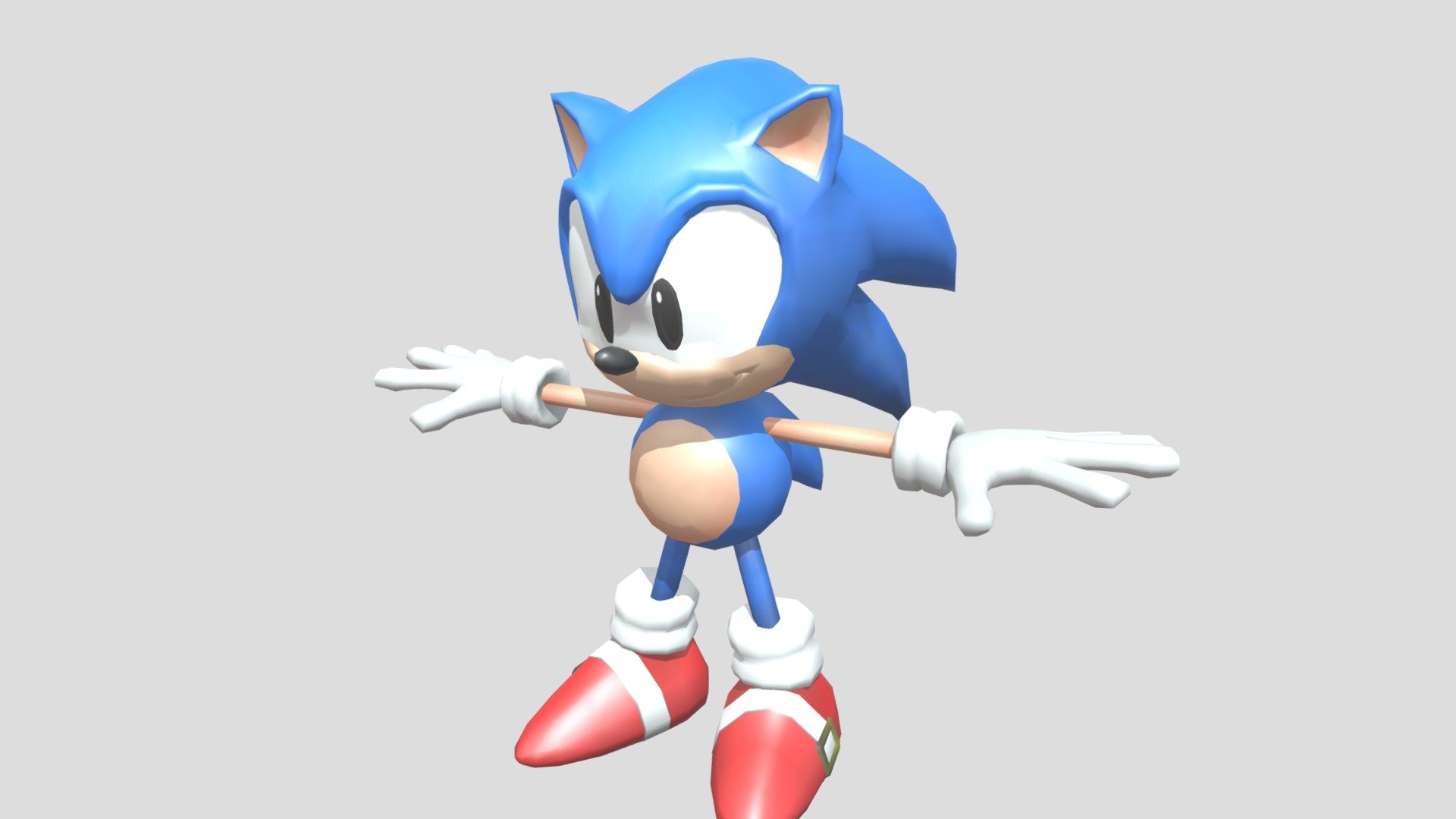 Sonic Speed Simulator - Classic Sonic (+ Mouth) - Download Free 3D