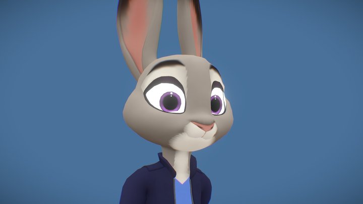 Judy Hoops Zootopia 2 Animated 3D Model