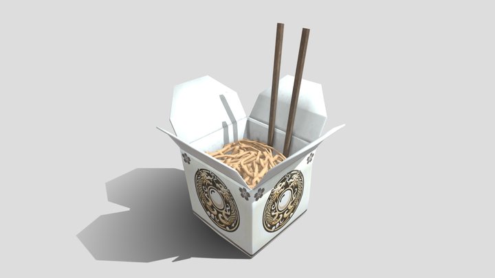 Asian Take-Out Container w/ Noodles 🥡