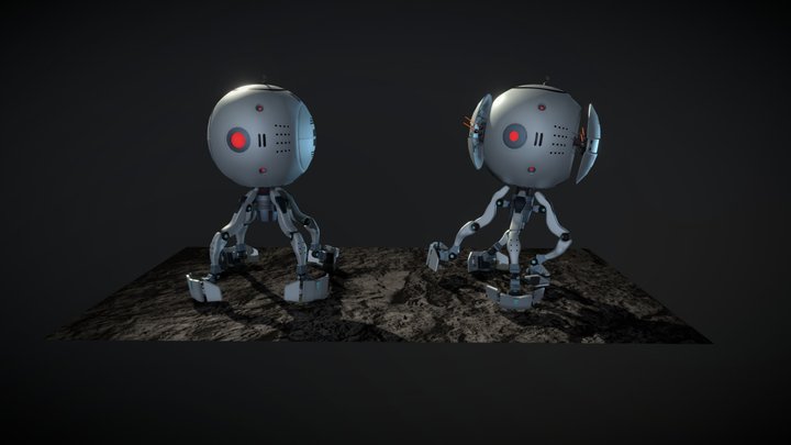 Sci-Fi Seeker Drone 3D Model