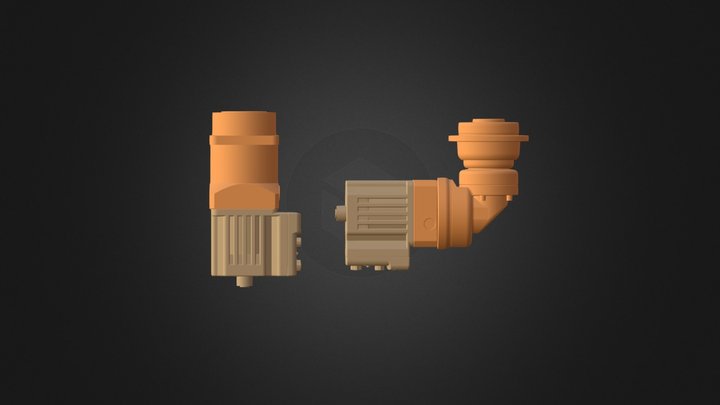 Right angle options 3D Model