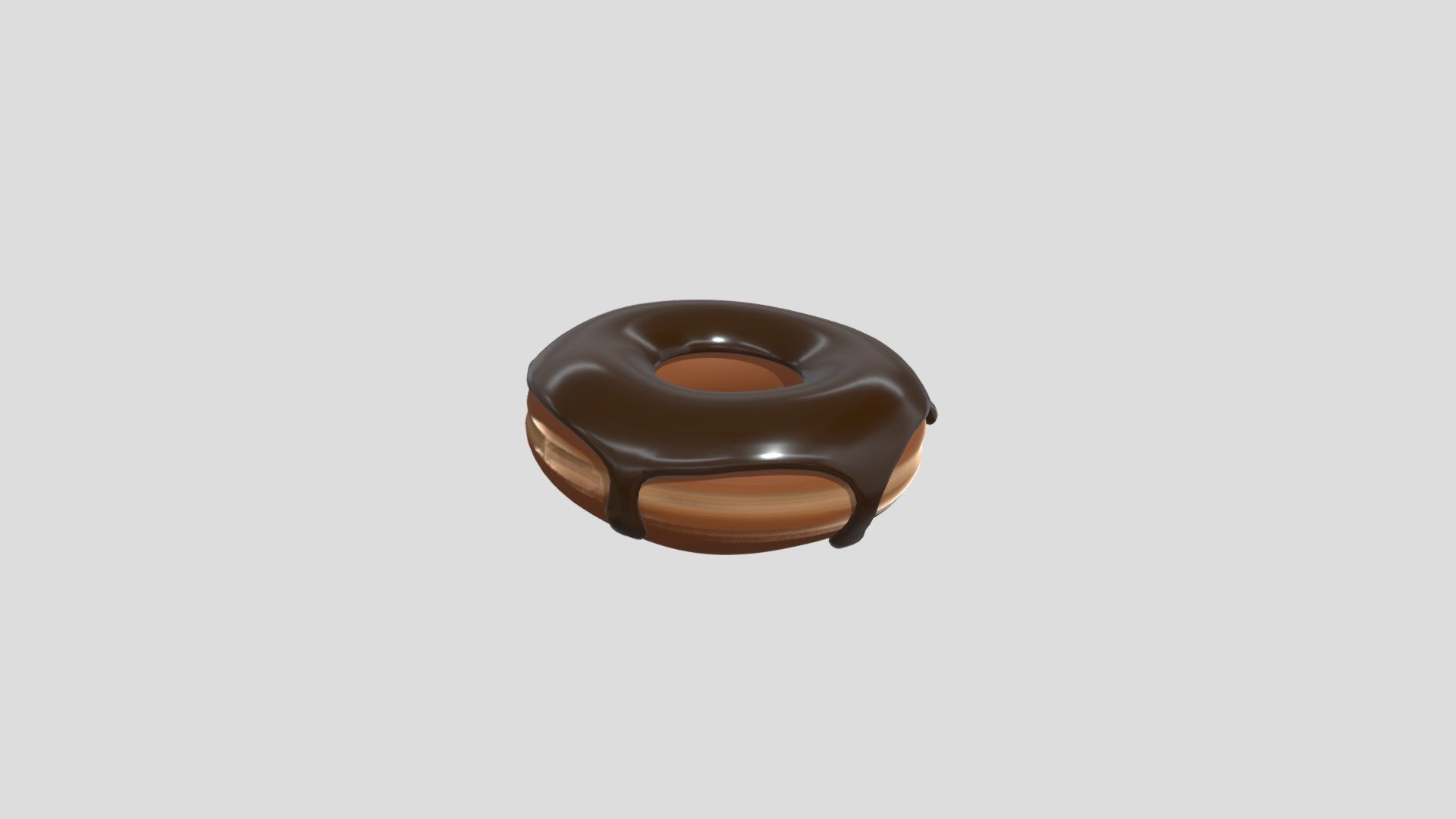 Chocolate Donut - Download Free 3D model by stratt3000 [69545db ...