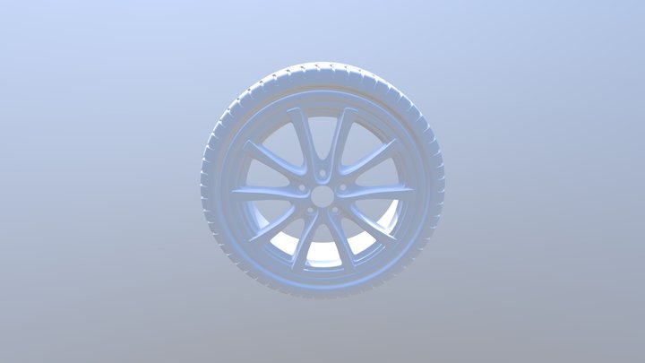 Car tire exercise cgcookie 3D Model