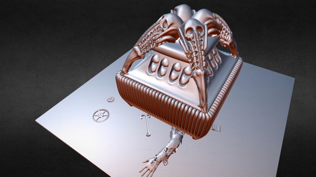Sci-Fi Box Challange - Giger fanart 3D Model