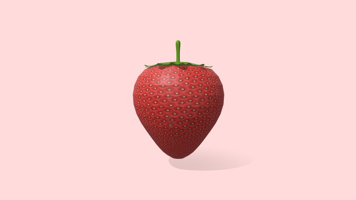 Strawberry real design 3D Model